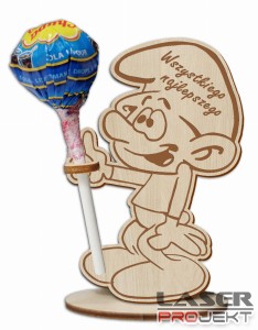 Smerf na lizak Dzień Kobiet upominek prezent