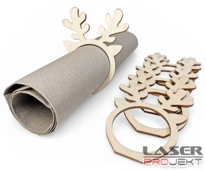 Serwetnik pierścień na serwetki Renifer - 6szt