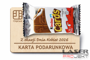 Karta Podarunkowa prezent Dzień Kobiet dla koleżanek upominek Kinder Cards
