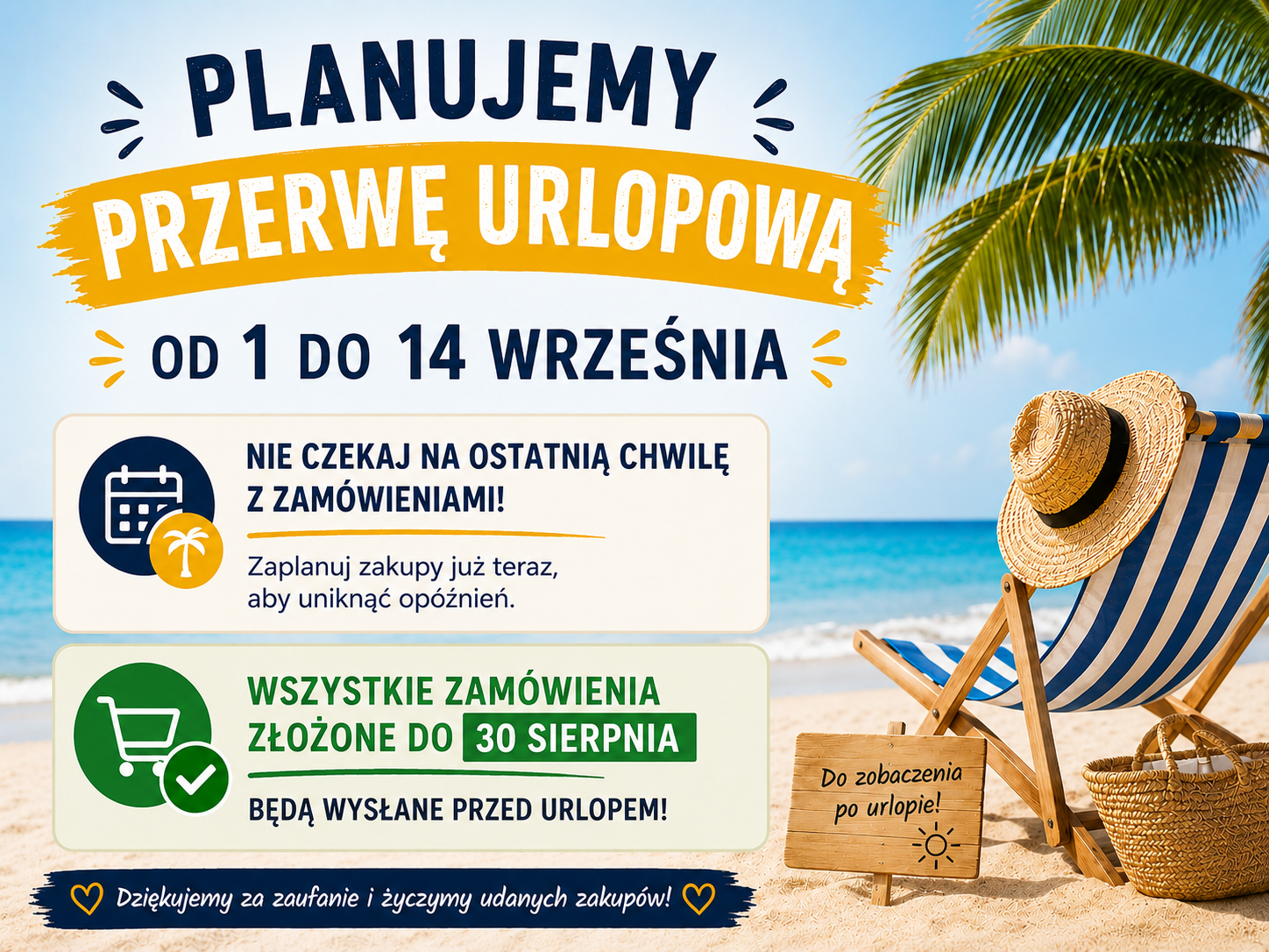 Planowany urlop wrzesień